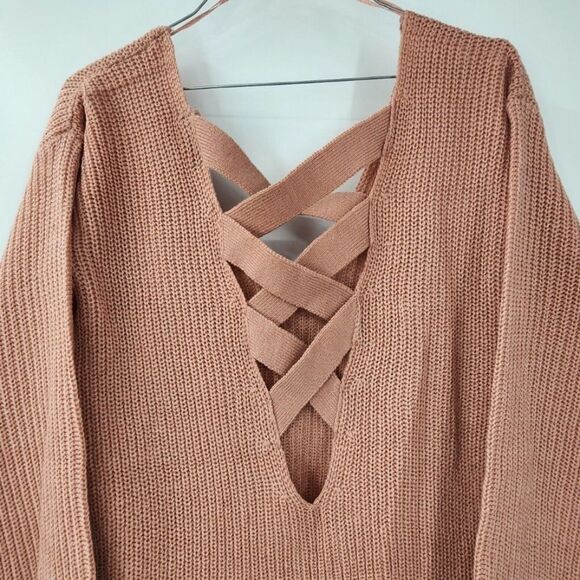 NWT AMBIANCE APPAREL Pink Sweater Womens Size Medium M - Picture 7 of 7